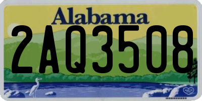 AL license plate 2AQ3508