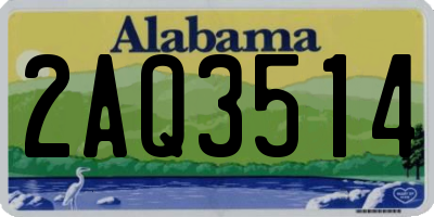 AL license plate 2AQ3514