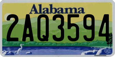 AL license plate 2AQ3594
