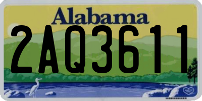 AL license plate 2AQ3611