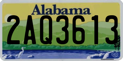 AL license plate 2AQ3613