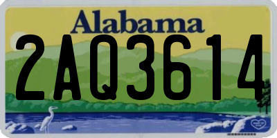 AL license plate 2AQ3614