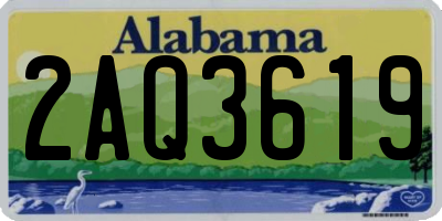 AL license plate 2AQ3619
