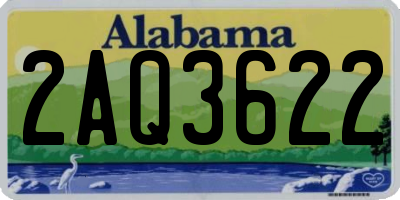 AL license plate 2AQ3622