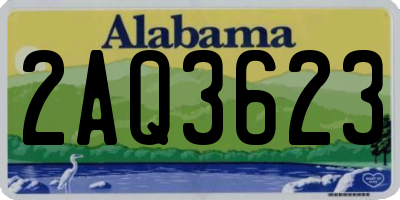 AL license plate 2AQ3623
