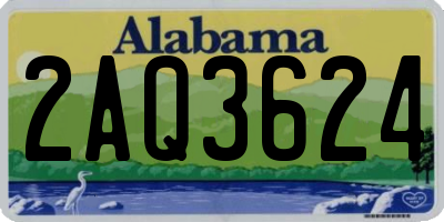 AL license plate 2AQ3624