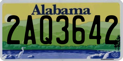 AL license plate 2AQ3642