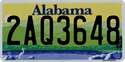 AL license plate 2AQ3648