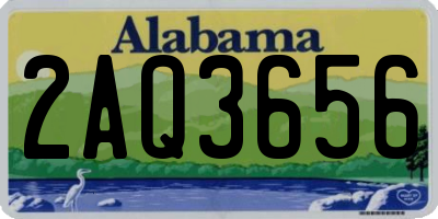 AL license plate 2AQ3656