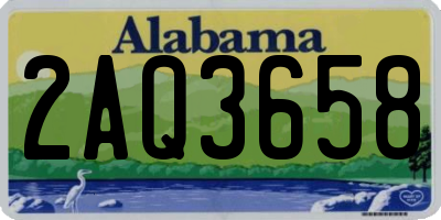 AL license plate 2AQ3658