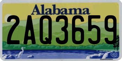 AL license plate 2AQ3659