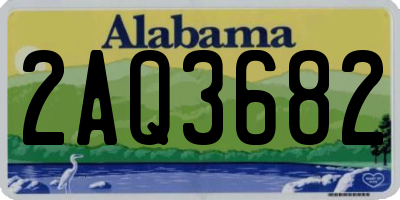 AL license plate 2AQ3682