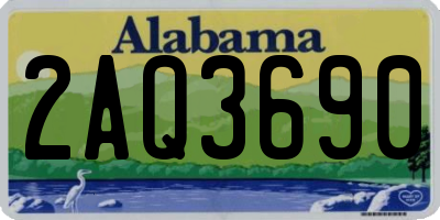 AL license plate 2AQ3690