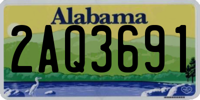 AL license plate 2AQ3691