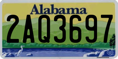 AL license plate 2AQ3697