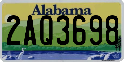 AL license plate 2AQ3698