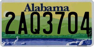 AL license plate 2AQ3704