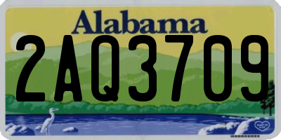 AL license plate 2AQ3709