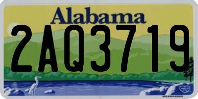 AL license plate 2AQ3719