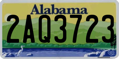 AL license plate 2AQ3723