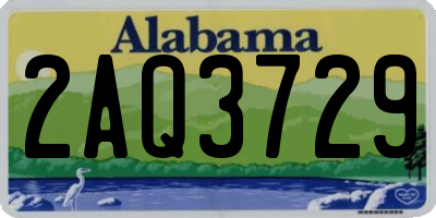 AL license plate 2AQ3729