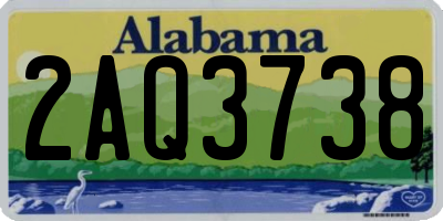 AL license plate 2AQ3738