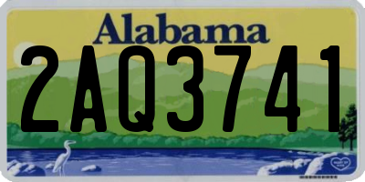 AL license plate 2AQ3741