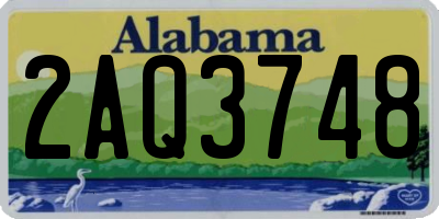 AL license plate 2AQ3748
