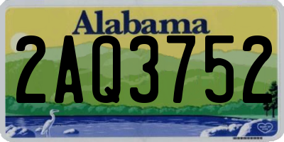 AL license plate 2AQ3752