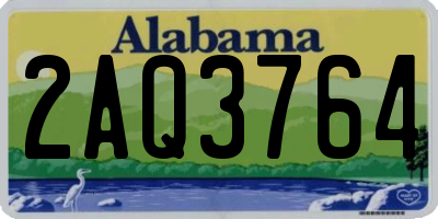 AL license plate 2AQ3764