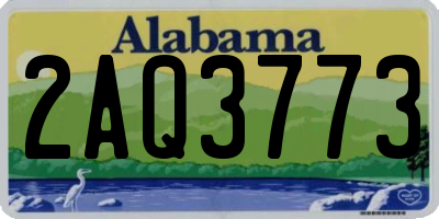 AL license plate 2AQ3773