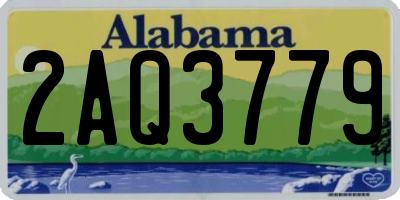 AL license plate 2AQ3779