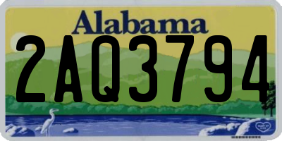 AL license plate 2AQ3794