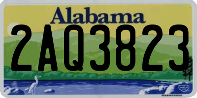 AL license plate 2AQ3823