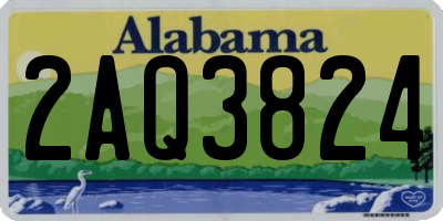 AL license plate 2AQ3824