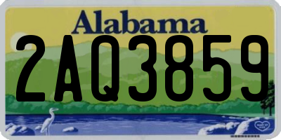 AL license plate 2AQ3859