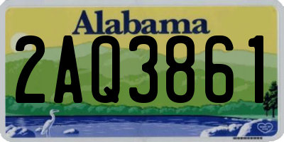 AL license plate 2AQ3861