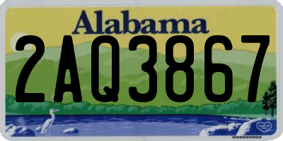 AL license plate 2AQ3867