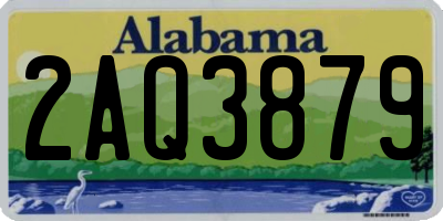 AL license plate 2AQ3879
