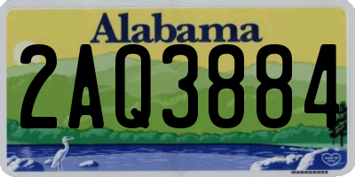 AL license plate 2AQ3884