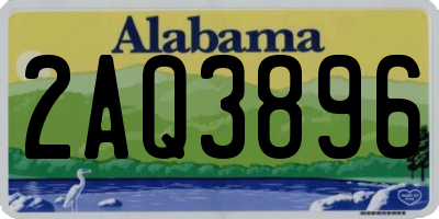 AL license plate 2AQ3896