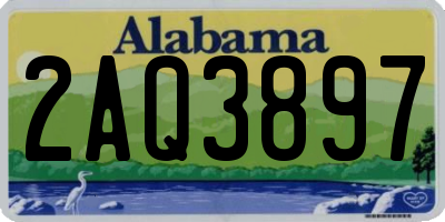 AL license plate 2AQ3897