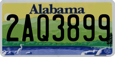 AL license plate 2AQ3899
