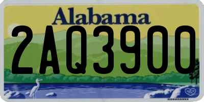 AL license plate 2AQ3900