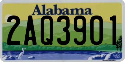AL license plate 2AQ3901