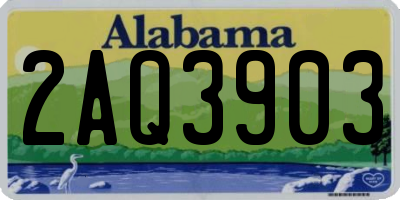 AL license plate 2AQ3903