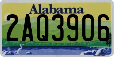 AL license plate 2AQ3906
