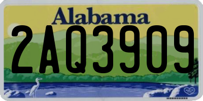 AL license plate 2AQ3909