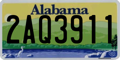 AL license plate 2AQ3911