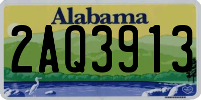 AL license plate 2AQ3913
